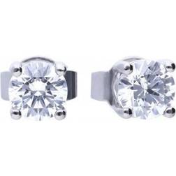 Diamonfire Zirconia 0.5ct Four Claw Stud Earrings