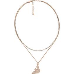 Emporio Armani Pendant Necklace - Rose Gold/Transparent