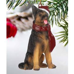 Design Toscano German Shepard Holiday Dog Ornament Figurine