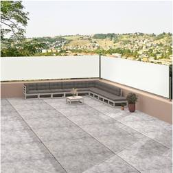 vidaXL Tenda Laterale Retrattile Crema 117x1200 cm - Crema