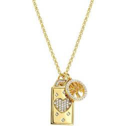 Nomination Talismani Tone & Cubic Zirconia Love Necklace 149507/021