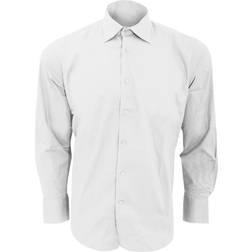 Sol's Mens Brighton Long Sleeve Fitted Work Shirt (Burgundy)