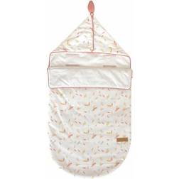 Nid ange Happy Jersey 100% coton Réglable Blanc/Corail/Jaune 80 cm