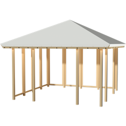Plus Paviljong Model 2 Lukket 2 Sidor