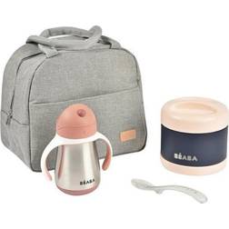 Beaba On-the-go meal set Old Pink