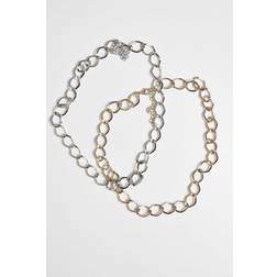 Urban Classics Big Classic Necklace 2-Pack gold/silver one