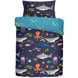 Bedlam Bedlam Sea Life Glow In The Single Duvet Cover Set Duvet Cover Multicolour