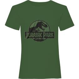 Jurassic Park Jurassic Park Unisex Adult Monochrome T-Shirt (Green)