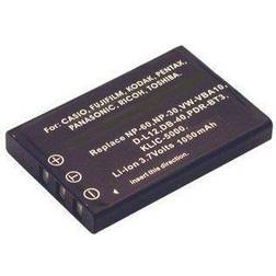 2-Power Digital Camera Battery 3.7V 1150mAh