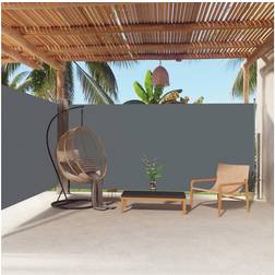 vidaXL Auvent Latéral Rétractable Pare-brise de Balcon 180x600 cm Anthracite