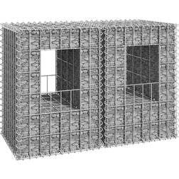vidaXL gabionkurve 2 stk. 40x40x60 jern - Sølv 40x40cm