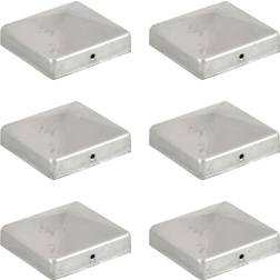 vidaXL Pyramidin Muotoinen Aitatolpan Kärki 6 kpl 81 x 81 mm