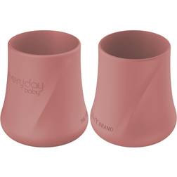 Everyday Baby Silikon Becher-Set 2 Stk. NATURE RED