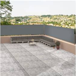 vidaXL Auvent Latéral Rétractable Pare-brise de Balcon 117x1200 cm Anthracite