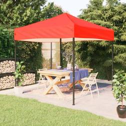 vidaXL Carpa Para Fiestas Plegable Rojo 3x3 m