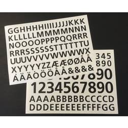 MEFA foliebogstaver/tal sort A13100