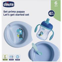 Chicco Let's Get Started dinnerware set 6m Blue