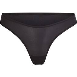 SKIMS Fits Everybody Dipped Front Thong - Onyx