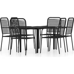 vidaXL 3099140 Essgruppe, 1 Tisch einschl. 6 Stühle