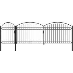 vidaXL Garden Fence Gate with Arched Top 500x200cm