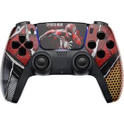 custom wireless un-modded pro controller compatible with ps5 exclusive unique design (spider new)