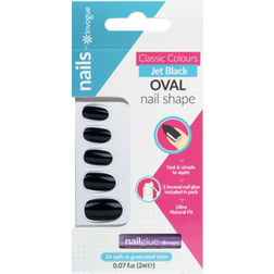 Invogue Classic Oval Nails Jet Black 2