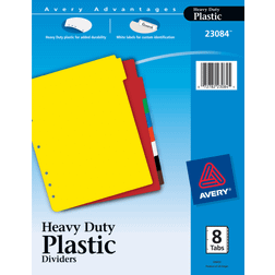 Avery 23084 Heavy-Duty Dividers, 8-Tab