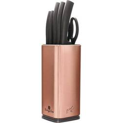 Berlinger Haus KNIFE SET IN STAND ROSEGOLD METALLIC LINE BH-2401 Knivsæt