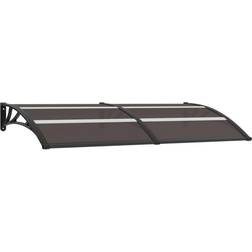 vidaXL Black Entrétak svart 200x80 PC