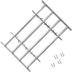 vidaXL Adjustable Security Grille Fixed Window