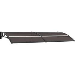 vidaXL Black Entrétak svart 240x80 PC