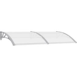 vidaXL Transparent, Gris, Multicolore Marquise de Porte 200x80 cm PC