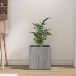 vidaXL Jardinera Madera Contrachapada Gris Sonoma 40x40x40 cm 40x40x40cm