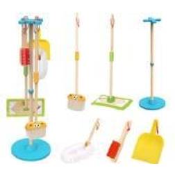 Tooky Toy Wooden Cleaning Kit for Children 6 el