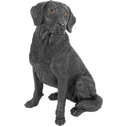 Design Toscano Black Labrador Retriever Dog Statue