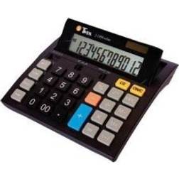 TA Twen J 1200 Desk calculator Black Display (digits) 12 solar-powered, battery-powered (W x H x D) 141 x 25 x 151 mm