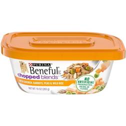 Purina Beneful Chopped Blends Wet Dog Food with Chicken, Carrots, Peas Wild Rice