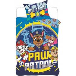 Paw Patrol One Team Påslakanset Junior 100x135cm
