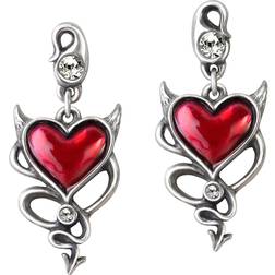Alchemy Gothic Alchemy Gothic Devil Heart Earrings