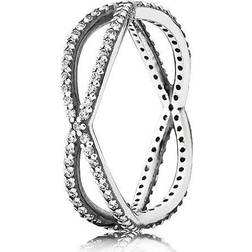 Pandora Crossover Sterling Ring