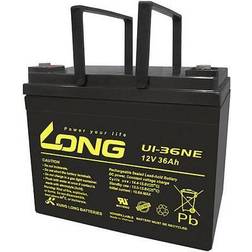 Kung Long U1-36NE U1-36NE Batterie au plomb 12 v 36 Ah plomb (agm) (l x h x p) 196 x 169 x 130 mm raccord à vis M6 résistant aux cycles de charge, auto-d