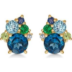 Mads Z Four Seasons Winter Earrings - Gold/Multicolour