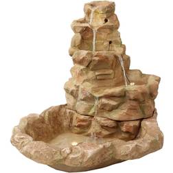 Sunnydaze Decor 42 in. Lighted Stone Springs