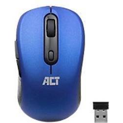 ACT AC5140 Souris 4 Boutons Sans Fil 2.4 GHz USB Bleu