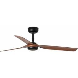FARO BARCELONA Deckenventilator Punt M DC Schwarz Holz Dunkel