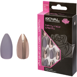 Royal Artificial Nails Berry Nice Stiletto