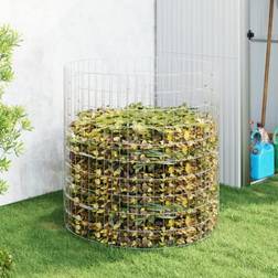 vidaXL Compostbak 100x100 cm Gegalvaniseerd Staal