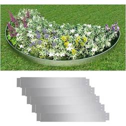 vidaXL Fleksibel Bedkant 5 Stk 100x14 cm Galvaniseret Stål