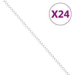 vidaXL gabionspiraler 24 stk. 100 galvaniseret