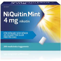 NiQuitin Mint 4 mg Medicinskt tuggummi 200